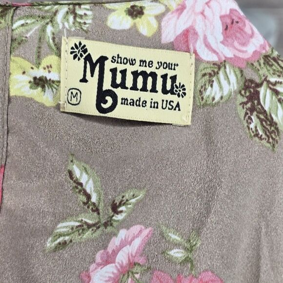 Show Me Your Mumu Chelsey St Gaudens Balloon Sleeve Chiffon Floral Blouse Medium - Picture 8 of 8